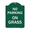 Signmission Designer Series Sign-On Grass, Green & White Aluminum Architectural Sign, 18" x 24", GW-1824-23526 A-DES-GW-1824-23526 - alternate 1